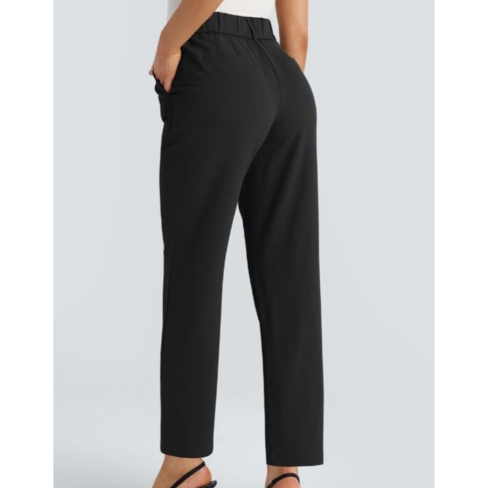 Halara Flex Black High Waist Side Pocket Tapered Dress Pants Petite XS